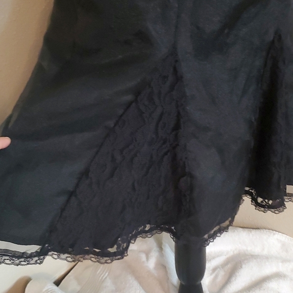 Vintage Betsey Johnson Beaded Tulle mermaid hem black dress 4 - Picture 5 of 9